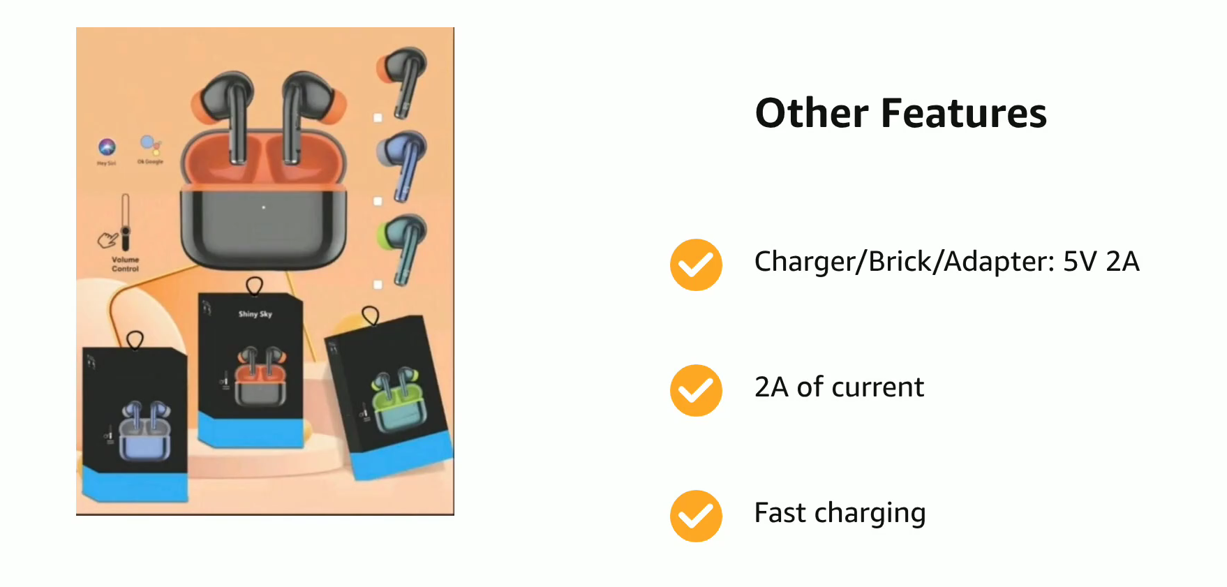 HHM Beast Mode Nirvna Shiney with 65ms Low Latency Ear Buds (Black)