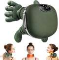 AHCS Bionic Heated Massager, Wireless Portable Shiatsu Neck and Back Massager Deep Tissue 4D Kneading Massage, Simulated Human Hand Design for Pain Relief Massager