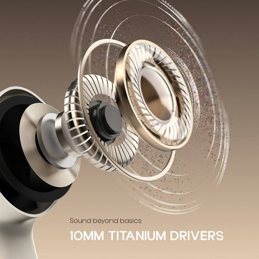 Noise Buds UNO, 40Hrs Playtime, Quad Mic with ENC, Premium Leather Accent, Dual Pair Bluetooth (Navy Grain, True Wireless)