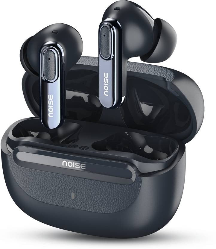Noise Buds UNO, 40Hrs Playtime, Quad Mic with ENC, Premium Leather Accent, Dual Pair Bluetooth (Navy Grain, True Wireless)